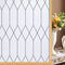 Windimiley Window Privacy Film, Moroccan Lattice Frosted Glass Clings, UV Sun Blocking, 17.5X78.7in, White