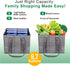 VENO 3 Pack 6 Reusable Grocery Bags, Shopping Bags for groceries, Utility Tote with Handles and Hard Bottom, Foldable