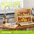 Countertop BMOSU Double-Layer Large Bread Box with Cutting Board for Kitchen Bread Box With Frosted Glass Window