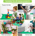 WNJ 2 PCS Waterproof Plant Repotting Mat, Foldable Indoor Potting Mats, 12 PCS Succulent Tool Set, Square Garden Tray,