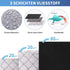 Fixwal Black Underbed Storage Bags with Clear Window, 2 Pack for Clothing and Bedding