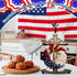 4th 250th Countertop Thyle of July Patriotic Paper Towel Holder, Red White Blue Eagle Cross Kitchen Decor Anniversary