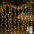 suddus 200 LED Curtain Lights for Bedroom, Fairy String Lights Indoor Outdoor for Christmas, Party Decor