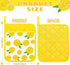 6 Pcs Pot Holders for Kitchen Heat Resistant Yellow Lemon Design Pot Holders with Hand Pockets and Hanging Loops Cotton