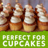Large Parchment Baking Cups - Easy Release, Non-Stick Paper - 60 Count, 4 Pack