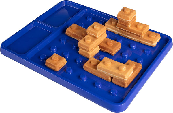 Brick Building Construction Plate - Stack & Build Your Brick-Shaped Waffles on Fun Novelty Plate - Fun Gift