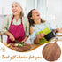 15.4 11.4 Inch 6 x Pcs Acacia Large Wood Cutting Board with Handle Round Large Wooden Cutting Boards Cutting Serving