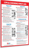 ZOCO CPR and Choking Poster, Heimlich Maneuver & First Aid Instructions, Laminated 12x18