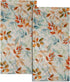 Mweet Fall Leaves Hand Towels Set of 2-14x28 Inch Gradient Green Orange Leaf