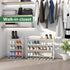 kiplant 4-Tier Closet, Expandable Shoe Rack, Expandable Metal Shoe Rack,Shoe Shelf for Entryway & Hallway