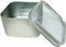 Square Metal Tin Box Storage Containers with Windowed Lids - 4x4x2.25 Inches, 16 oz. - Set of 2