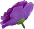 Bright Creations 50 Pack Purple Roses Artificial Flowers Bulk, 3 Inch Stemless Fake Silk for Wedding Decorations
