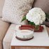 WoodWick Candle, Wax, White Teak, Ellipse Shape