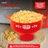 Silicone Microwave Popcorn Popper (Red), Collapsible Air Popper with Lid, Reusable, BPA-Free, Dishwasher Safe