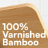 H&S Bamboo Recipe Book Holder - Foldable & Portable Cookbook Stand for Desk or Kitchen