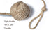 RII Beautiful Curtain Tiebacks, Natural Soft Jute Curtain Rope Pullback, Handmade Rustic Decorative Holdbacks, 2 Pair