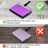 Yocada Carpet Sweeper Cleaner for Home Office, Purple Cleaner for Low Carpets, Rugs, Pet Hair, Dust, and Scraps