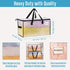 VENO 2 Pack Moving Bags, Comforter and Blanket Storage Bags, Foldable Heavy-Duty Tote with Window, Clear, 2 Pack