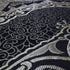 Modefa Islamic Prayer Rug Thin Woven Chenille and Taffeta Turkish Sajadah Intricate Design Metallic Ottoman Mat (Black