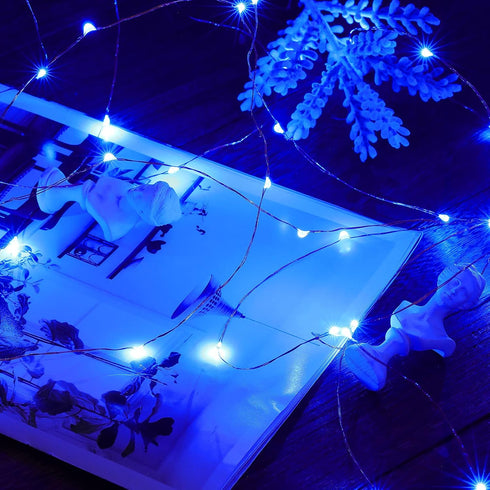 Led Fairy Lights, 1 Pack Mini Battery Operated Copper Wire Starry Lights for Bedroom, Christmas, Parties, Wedding