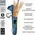 Premium Reusable Bamboo Utensil Travel Set, Includes Fork, Knife, Spoon, Chopsticks & Carabiner Clip, Eco-Conscious