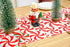 13x36 Inch Christmas Table Runner Candy Cane Swirl Lollipops Red Table Decoration for Home Seasonal Winter Xmas Holiday