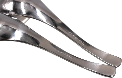 Set of 6 Functional Heavy-Weight Stainless Steel Soup Spoons, 6.5 x 1.8 Inches, Modern Look