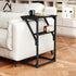 NEFROM Set 2, ET-D-BKW2 C-Shaped End Tables, Sofa TV Trays of Small Couch Side Table for Living Room, Bedroom, Bedside