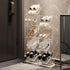 3 YYW Narrow Shoe Rack Vertical Shoes Rack for Entryway Corner Shoe Storage Organizer for Small Spaces Transparently