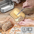 BSTKEY Countertop, 1 2 Butter Dish with Lid for Stainless Steel Butter Holder Container with Silicone Sealing