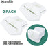 2-Pack Washable Replacement Knee Pillow Covers - Soft Cooling Breathable Leg Pillowcases for Universal Fit