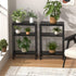 3 Narrow Side Table for Small Space, Tier Slim End Table, Thin Nightstand, Skinny Snack Couch Table, Sofa Bedside Table