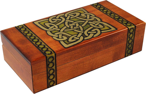 Celtic Knot Design Polish Wooden Keepsake Box