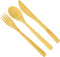 Bamboo 3-Piece Flatware Place Setting, Set of 4
