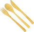 Bamboo 3-Piece Flatware Place Setting, Set of 4