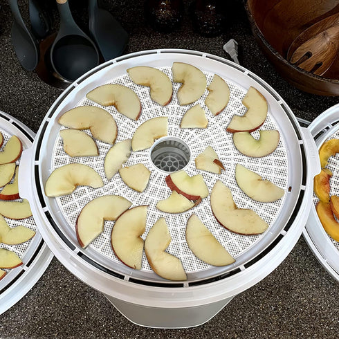 (8 Pack) Round Silicone Dehydrator Sheets, Dostk Premium Non Stick Mesh for Fruit Dehydrator, Reusable 13" Diameter