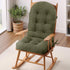 Rocking Chair Cushion - Plaid Corduroy Fabric, High-Density Sponge, Durable Comfort Non-Slip