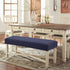 Fuloon Stretch Jacquard Dining Bench Cover - Anti-Dust Removable Bench Slipcover Washable Seat Cushion Protector