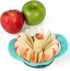 PrepWorks by Progressive 16-Slice Thin Apple Slicer and Corer, Dishwasher Safe with Attached Safety Cover, Turquoise