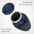 Small Blue Keepsake Cremation Urn for Human Ashes - Miniature Memorial Urns for Men or Women