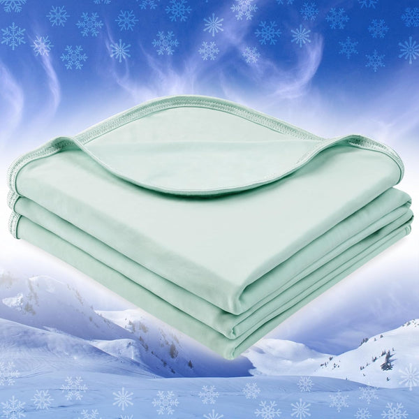 PAVILIA Cooling Blanket for Hot Sleepers, Lightweight Summer Blanket for Bed, Cooling
