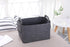 Storage Basket Felt Storage Bin, Collapsible Box Organizer with Carry Handles for Office, Bedroom, Closet, Babies,