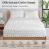 Set 100% 16" Ivellow Twin Sheets Kids Natural Cotton Sheets Soft Breathable Durable Lightweight Crispy Percale Bed