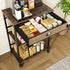 X-cosrack Storage,3 Coffee Bar Cabinet with Tier Coffee Bar Carts for The Home Buffets & Sideboards,Coffee Station