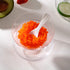 Glass Caviar Chiller Server Set with 2 Pieces 3.2 Inch Mother of Pearl Caviar Spoons