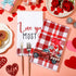 4 16 23.6 Inch Kajaia Pcs Valentines Day Kitchen Towels Hand Dish Towels Red Valentines Day Decor Love Envelope Truck