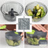 Ourokhome Portable Manual Food Processor Vegetable Chopper, Hand Pull String Garlic Mincer Onion Cutter for Veggies,