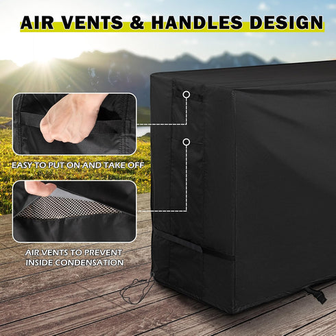 Starcrew Outdoor Storage Cabinet Cover for Wicker Outdoor Bar Cart, Outdoor Bar Table Cover for Patio Storage Bar