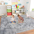 6x9 Dssimo Super Fluffy Area Rugs for Living Room, Modern Large Tie-dye Shag Grey Rug for Bedroom, Non-Slip Plush
