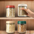 EONJOE 4-Pack 16oz Overnight Oats Containers with Lids Glass Mason Jars Meal Prep Salad Food Cereal Snacks Pudding